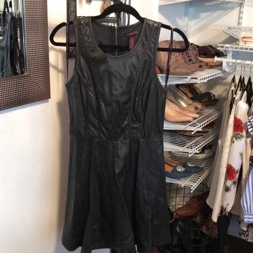 Leather dress